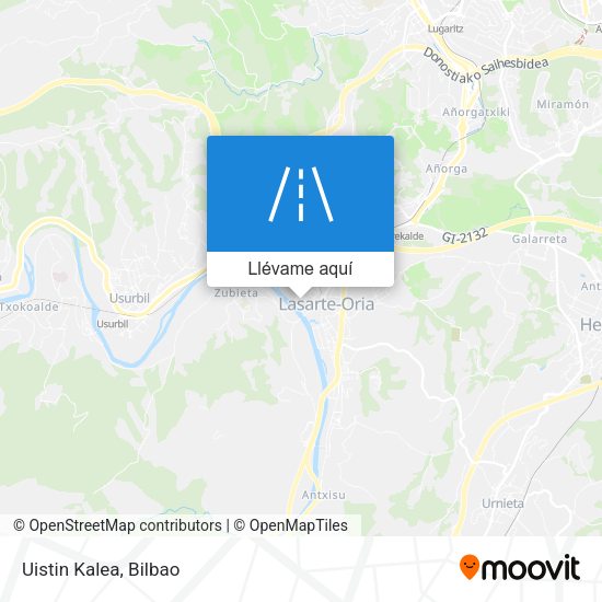 Mapa Uistin Kalea