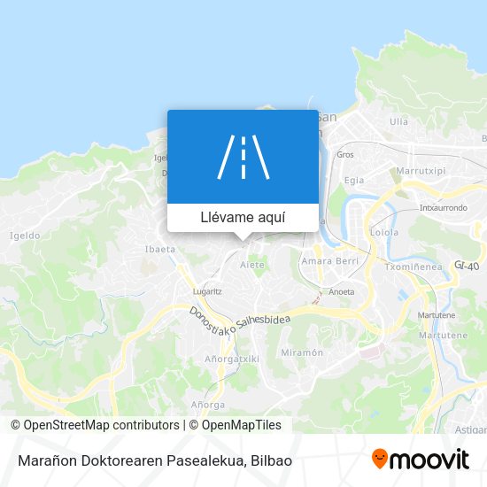 Mapa Marañon Doktorearen Pasealekua