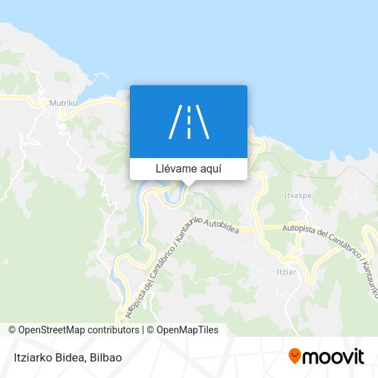 Mapa Itziarko Bidea
