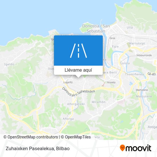 Mapa Zuhaixken Pasealekua