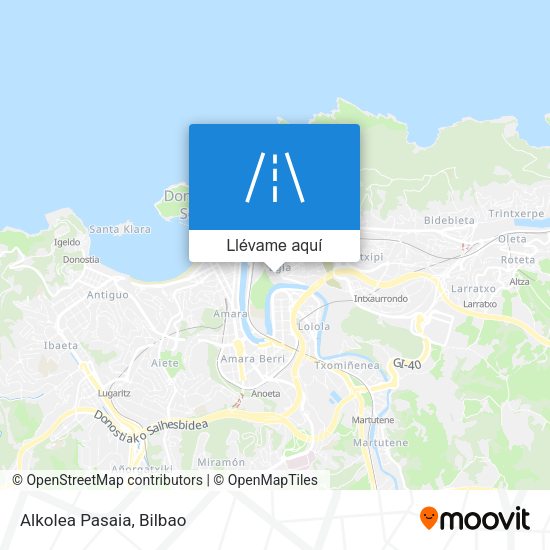 Mapa Alkolea Pasaia