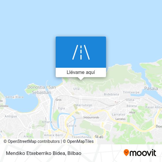 Mapa Mendiko Etxeberriko Bidea