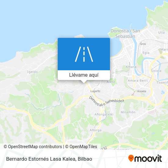 Mapa Bernardo Estornés Lasa Kalea