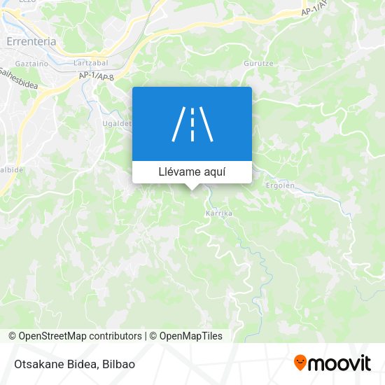 Mapa Otsakane Bidea