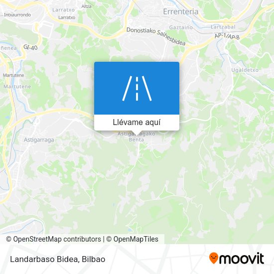 Mapa Landarbaso Bidea