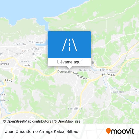 Mapa Juan Crisostomo Arriaga Kalea