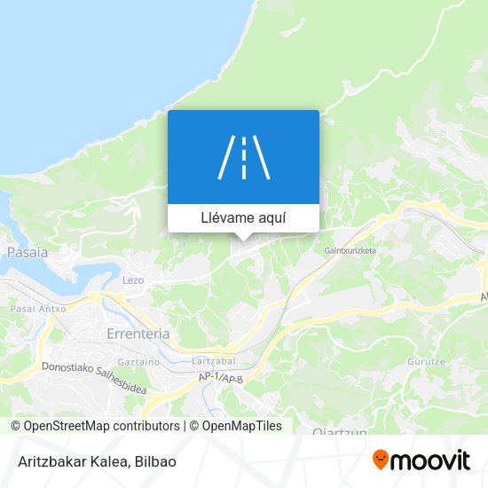 Mapa Aritzbakar Kalea