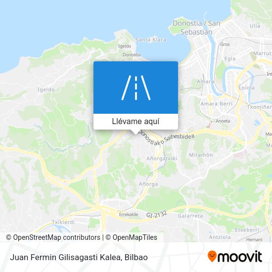 Mapa Juan Fermin Gilisagasti Kalea