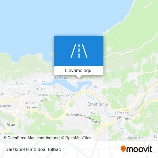 Mapa Jaizkibel Hiribidea