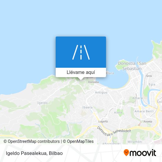 Mapa Igeldo Pasealekua