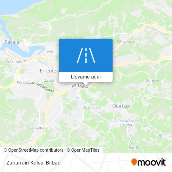 Mapa Zuriarrain Kalea
