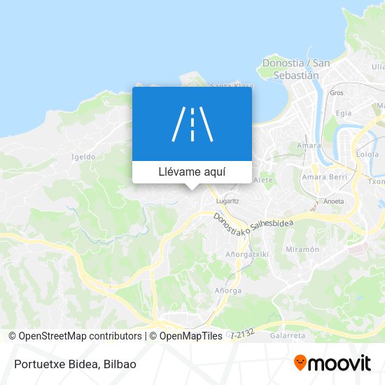 Mapa Portuetxe Bidea