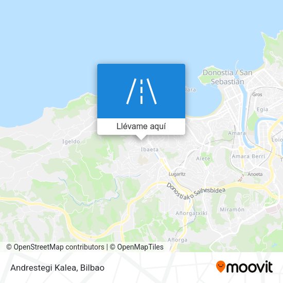 Mapa Andrestegi Kalea