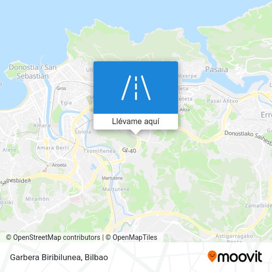 Mapa Garbera Biribilunea
