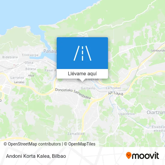 Mapa Andoni Korta Kalea