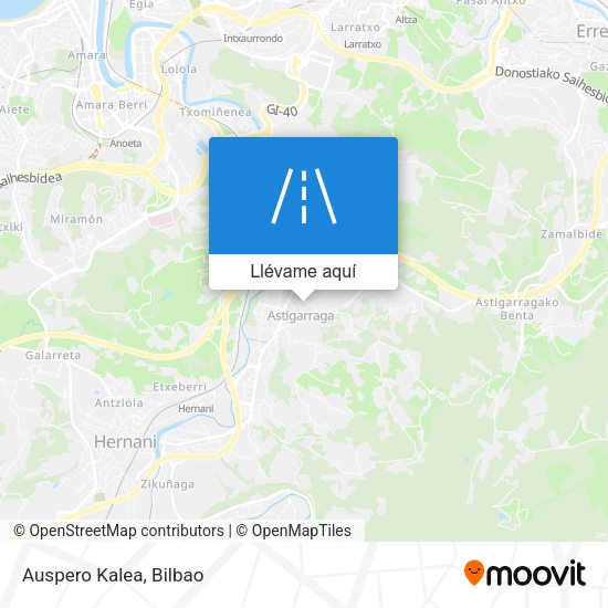 Mapa Auspero Kalea