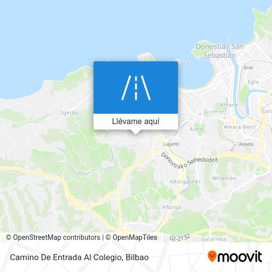 Mapa Camino De Entrada Al Colegio
