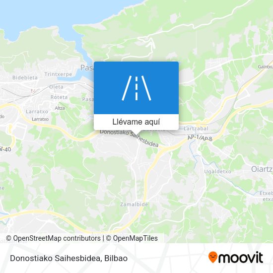 Mapa Donostiako Saihesbidea