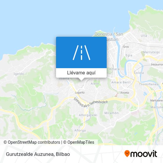 Mapa Gurutzealde Auzunea