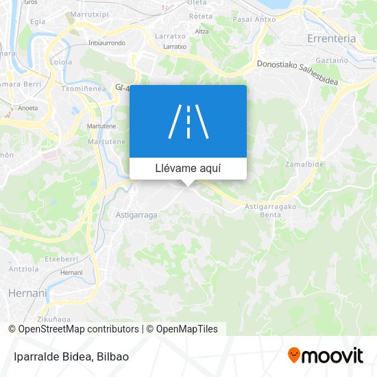 Mapa Iparralde Bidea
