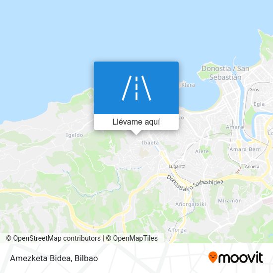 Mapa Amezketa Bidea