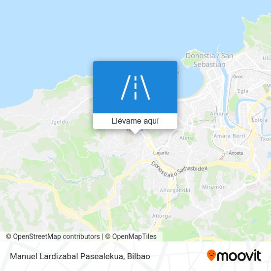 Mapa Manuel Lardizabal Pasealekua
