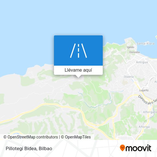 Mapa Pillotegi Bidea