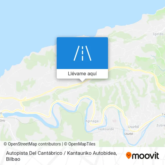 Mapa Autopista Del Cantábrico / Kantauriko Autobidea
