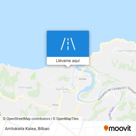 Mapa Arritokieta Kalea