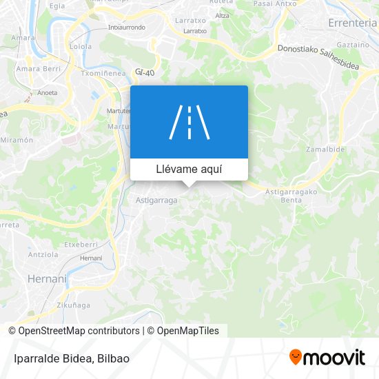 Mapa Iparralde Bidea