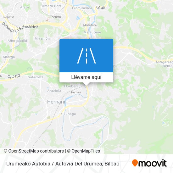 Mapa Urumeako Autobia / Autovía Del Urumea