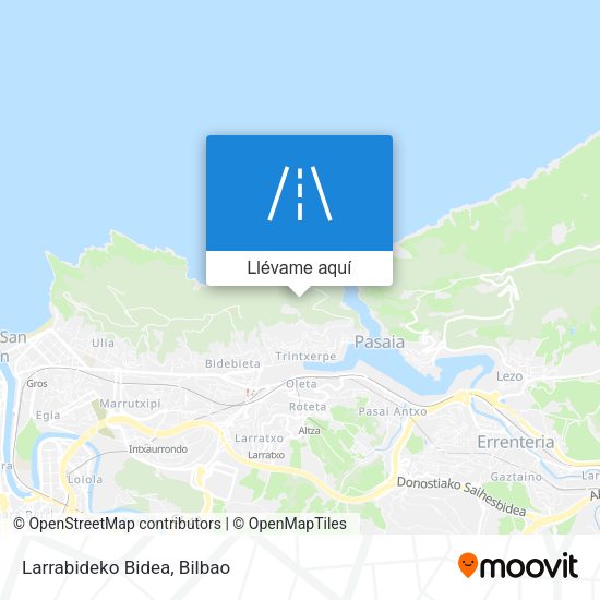 Mapa Larrabideko Bidea