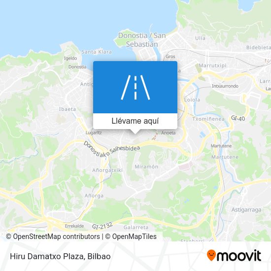 Mapa Hiru Damatxo Plaza