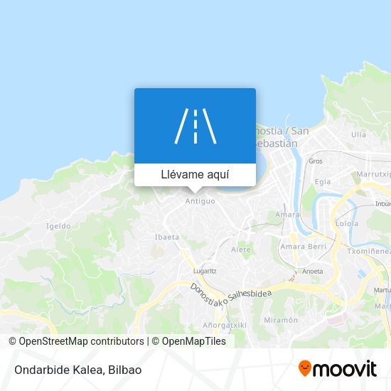 Mapa Ondarbide Kalea