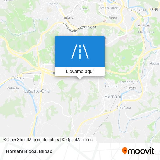 Mapa Hernani Bidea