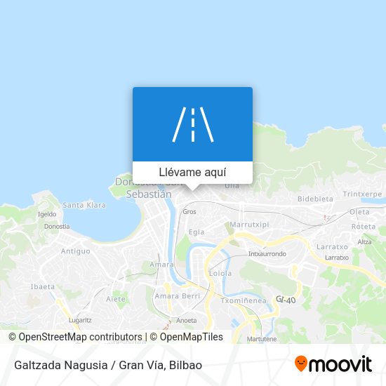 Mapa Galtzada Nagusia / Gran Vía