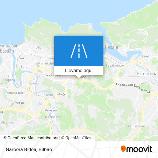 Mapa Garbera Bidea