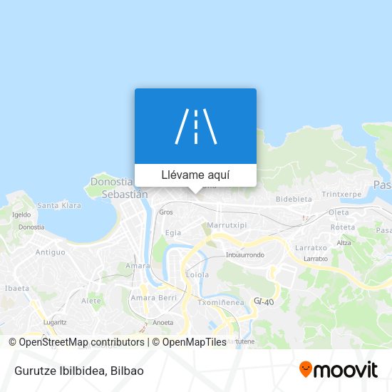 Mapa Gurutze Ibilbidea