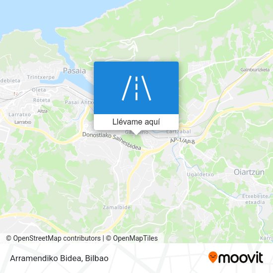 Mapa Arramendiko Bidea