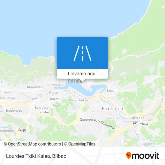 Mapa Lourdes Txiki Kalea