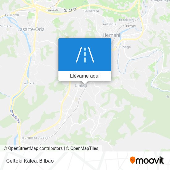 Mapa Geltoki Kalea