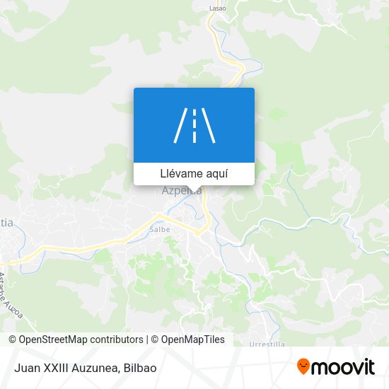 Mapa Juan XXIII Auzunea