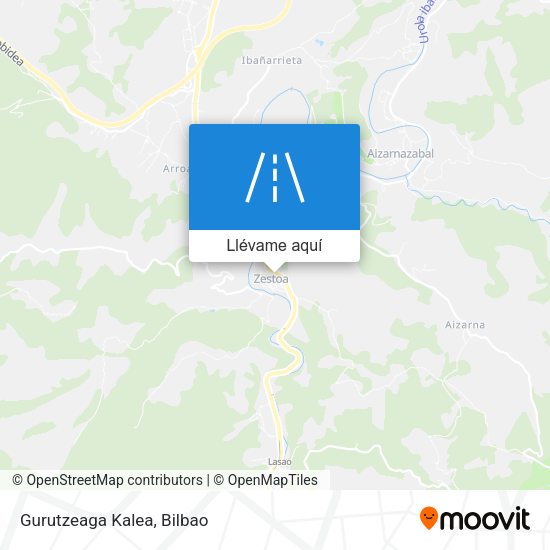 Mapa Gurutzeaga Kalea