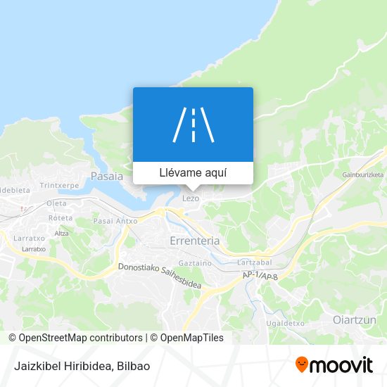 Mapa Jaizkibel Hiribidea
