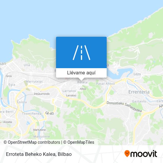 Mapa Erroteta Beheko Kalea
