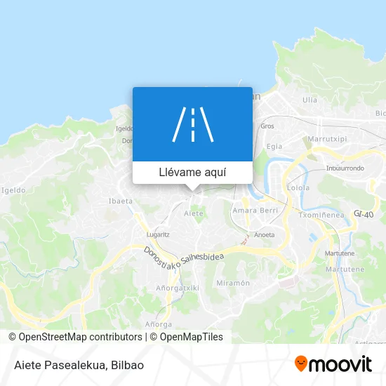 Mapa Aiete Pasealekua