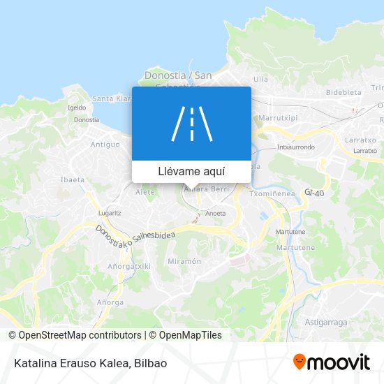 Mapa Katalina Erauso Kalea