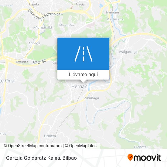 Mapa Gartzia Goldaratz Kalea