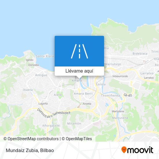Mapa Mundaiz Zubia