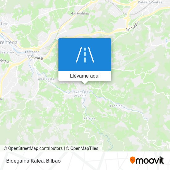 Mapa Bidegaina Kalea